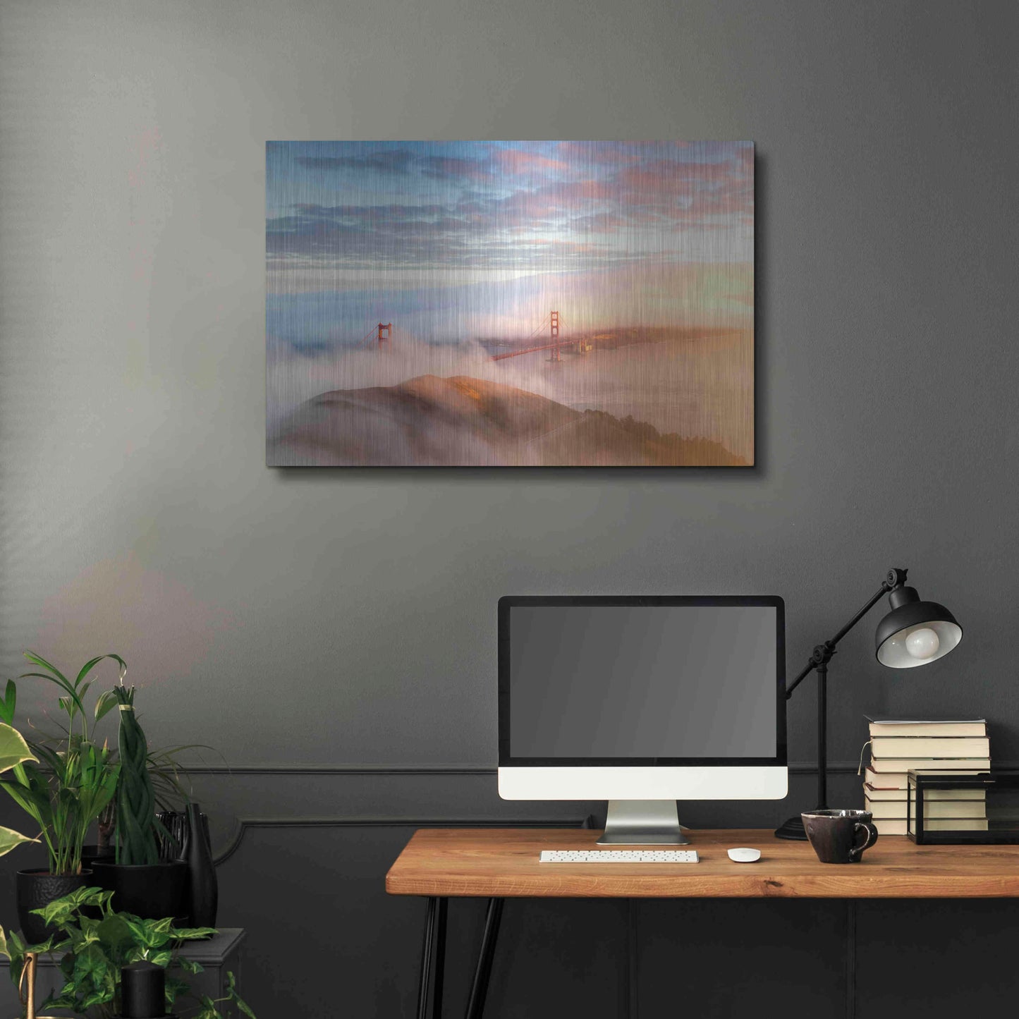 Luxe Metal Art 'Arrival' by Ann Gordon, Metal Wall Art,36x24