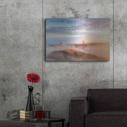Luxe Metal Art 'Arrival' by Ann Gordon, Metal Wall Art,36x24