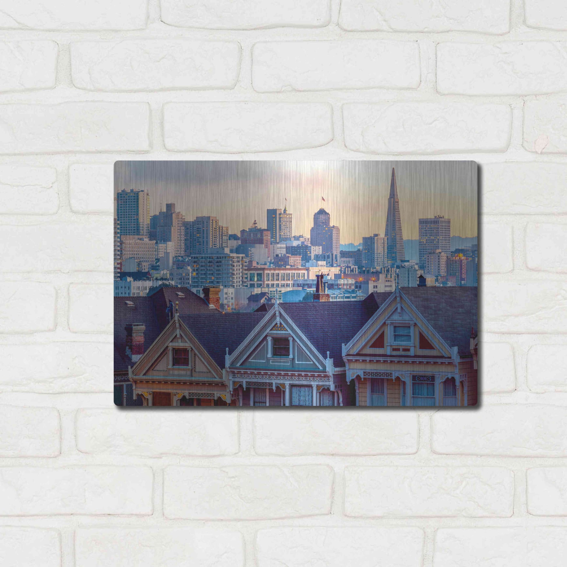 Luxe Metal Art 'Beautiful Time' by Ann Gordon, Metal Wall Art,16x12