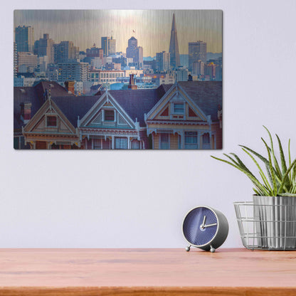 Luxe Metal Art 'Beautiful Time' by Ann Gordon, Metal Wall Art,16x12