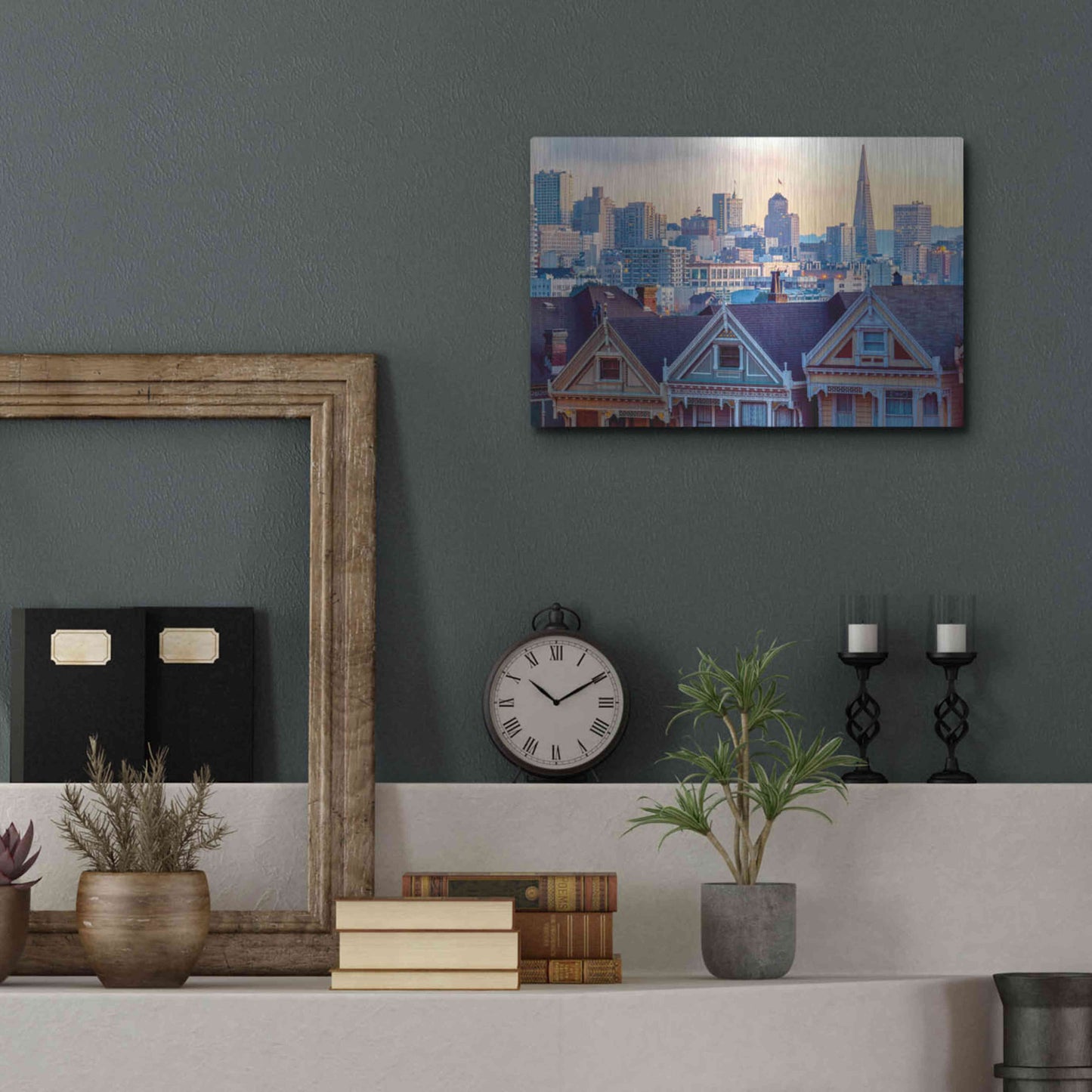 Luxe Metal Art 'Beautiful Time' by Ann Gordon, Metal Wall Art,16x12