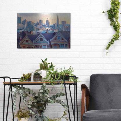 Luxe Metal Art 'Beautiful Time' by Ann Gordon, Metal Wall Art,16x12
