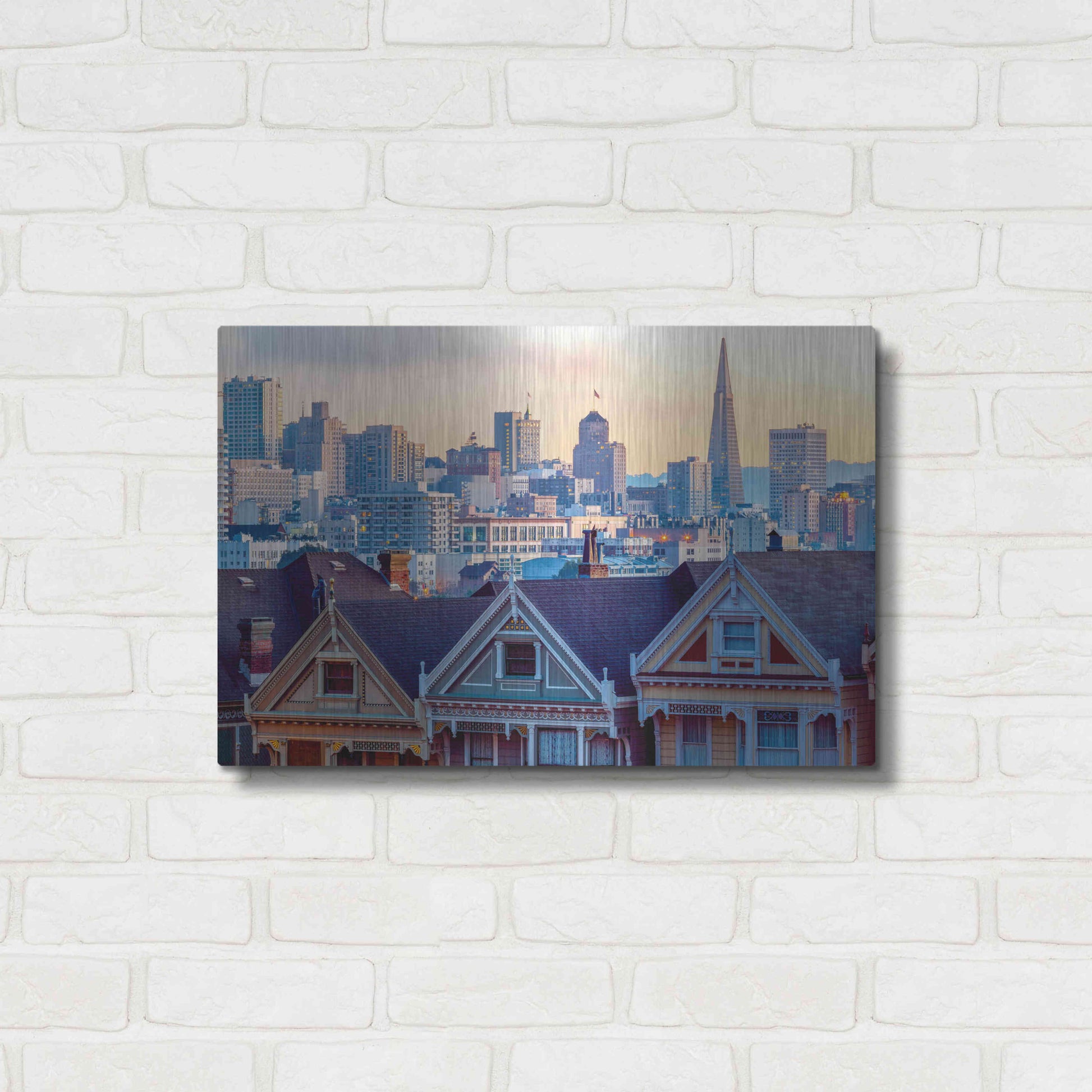 Luxe Metal Art 'Beautiful Time' by Ann Gordon, Metal Wall Art,24x16