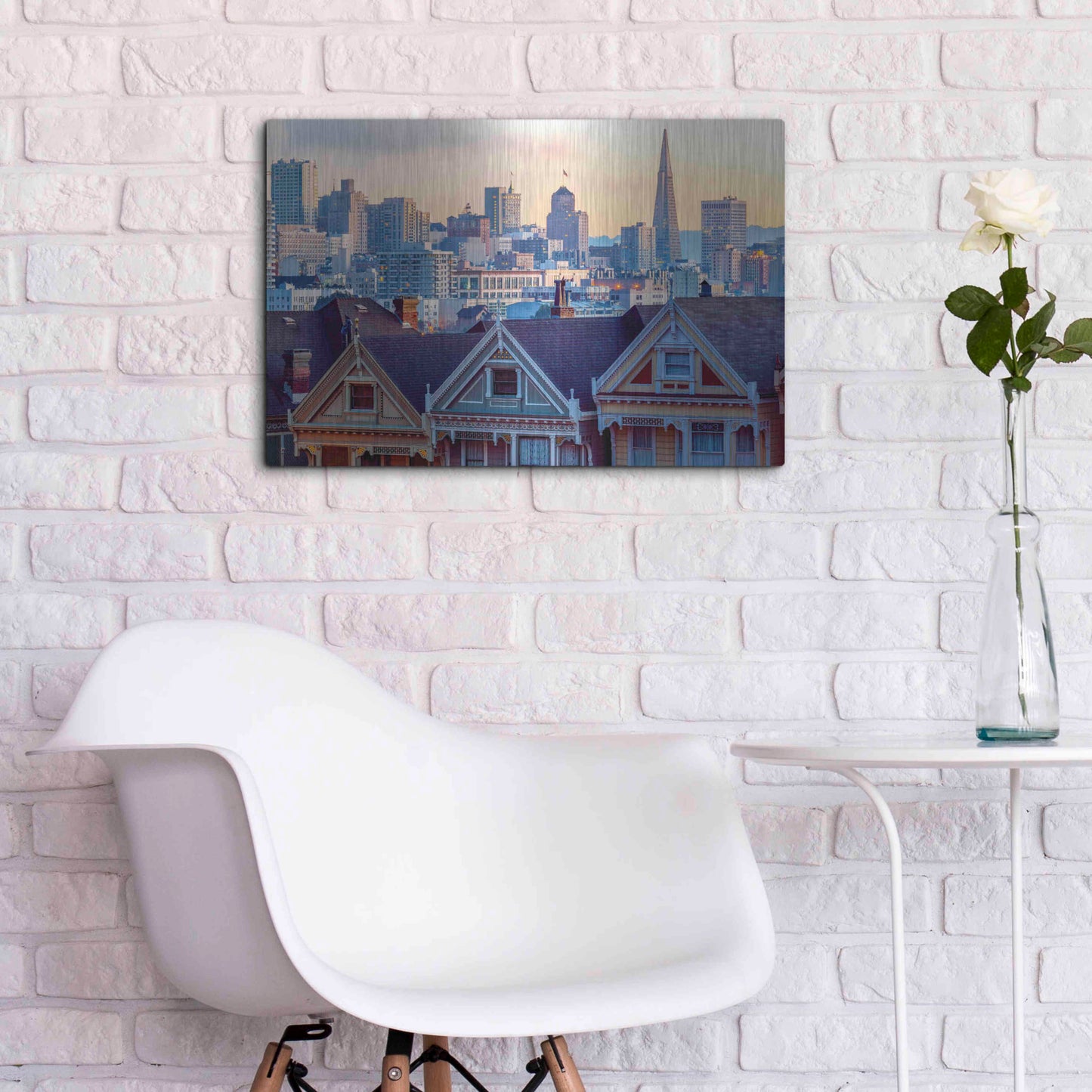 Luxe Metal Art 'Beautiful Time' by Ann Gordon, Metal Wall Art,24x16