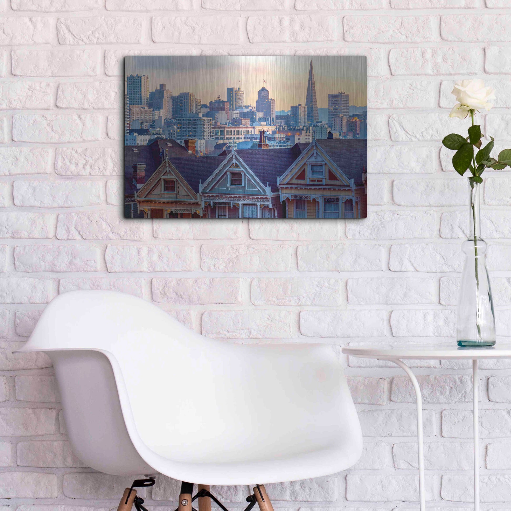 Luxe Metal Art 'Beautiful Time' by Ann Gordon, Metal Wall Art,24x16