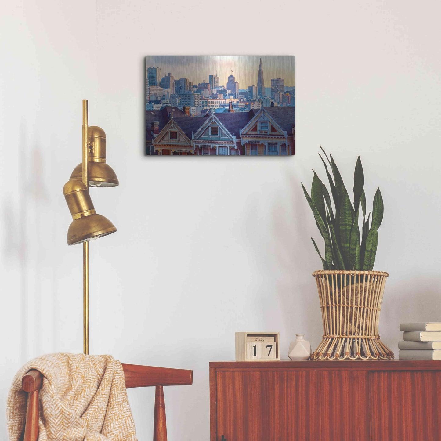 Luxe Metal Art 'Beautiful Time' by Ann Gordon, Metal Wall Art,24x16