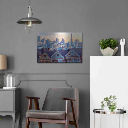 Luxe Metal Art 'Beautiful Time' by Ann Gordon, Metal Wall Art,24x16