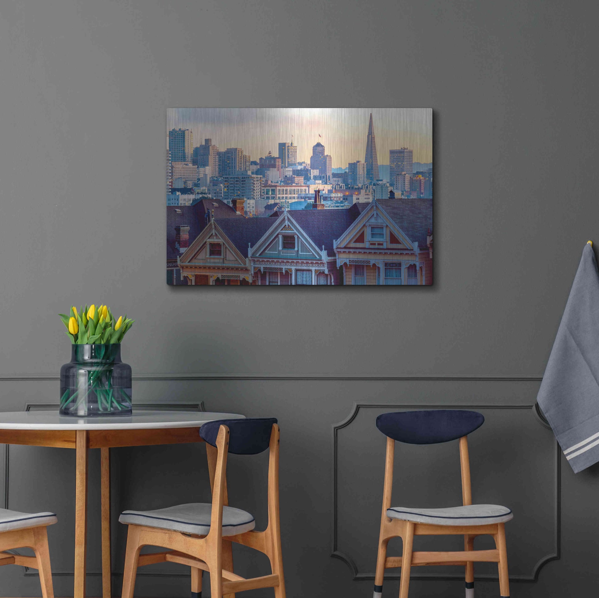 Luxe Metal Art 'Beautiful Time' by Ann Gordon, Metal Wall Art,36x24