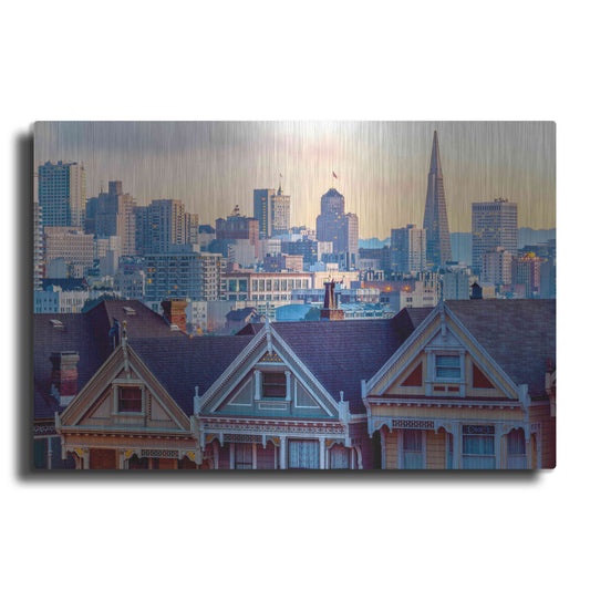 Luxe Metal Art 'Beautiful Time' by Ann Gordon, Metal Wall Art