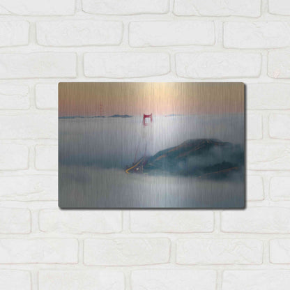 Luxe Metal Art 'Breakthrough' by Ann Gordon, Metal Wall Art,16x12
