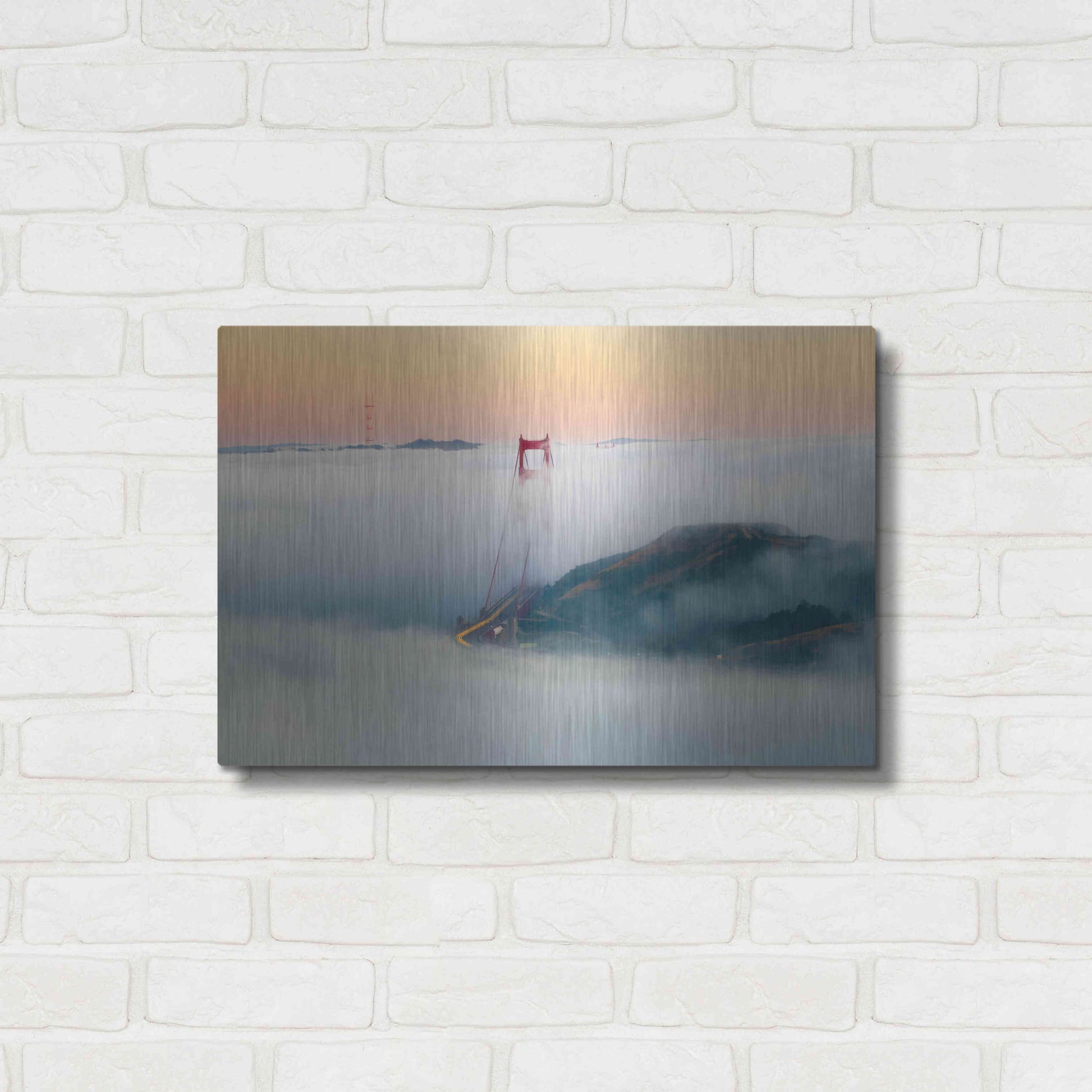 Luxe Metal Art 'Breakthrough' by Ann Gordon, Metal Wall Art,24x16