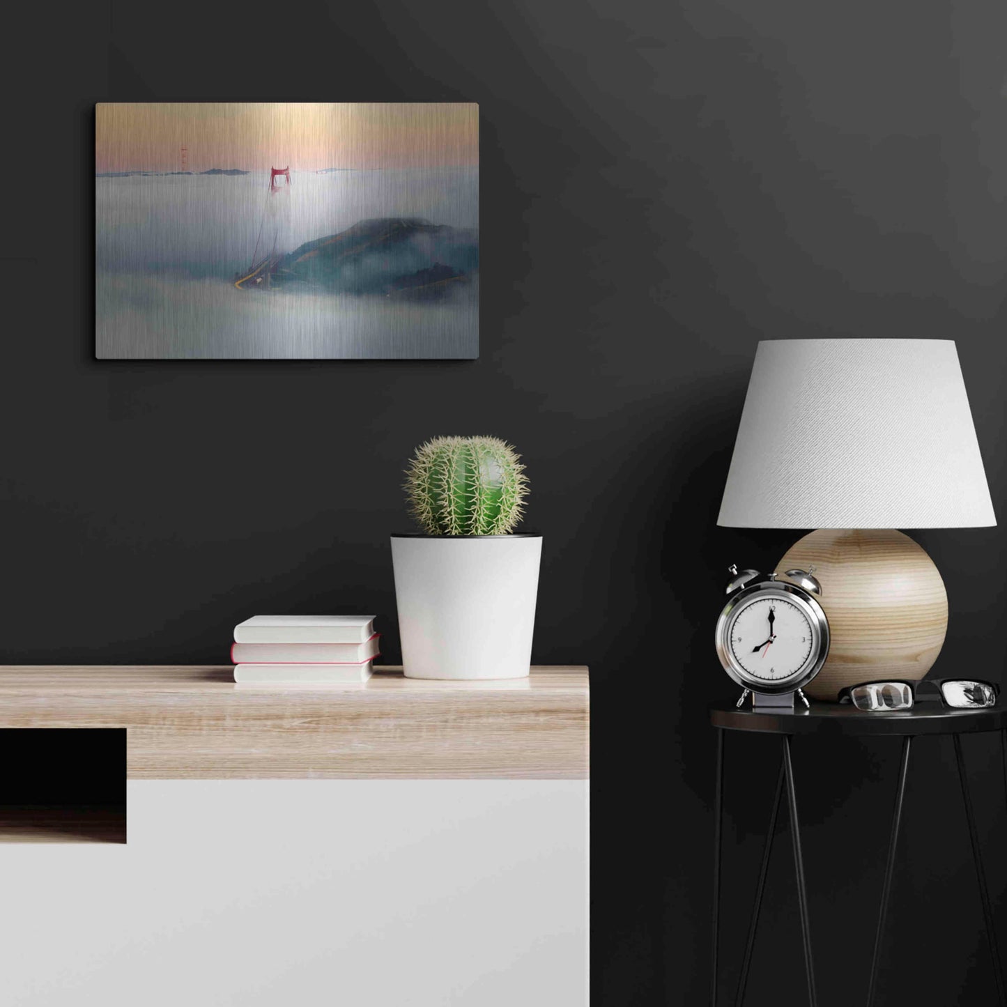 Luxe Metal Art 'Breakthrough' by Ann Gordon, Metal Wall Art,24x16