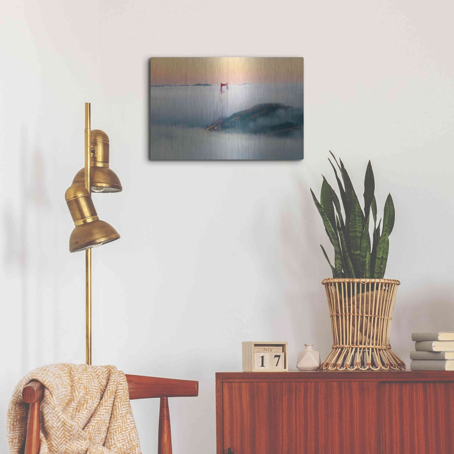 Luxe Metal Art 'Breakthrough' by Ann Gordon, Metal Wall Art,24x16