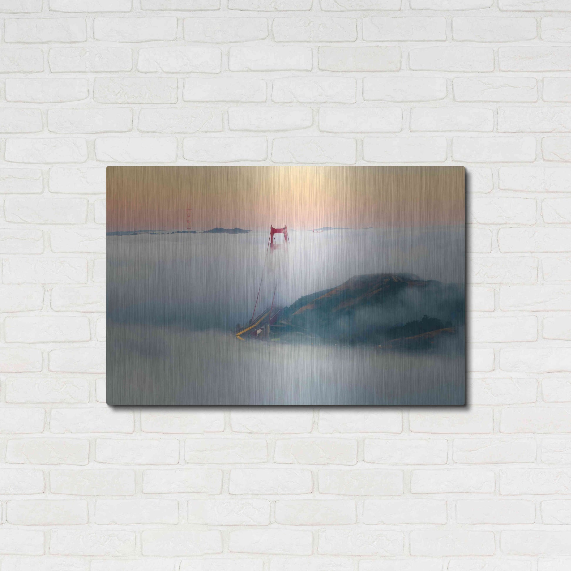 Luxe Metal Art 'Breakthrough' by Ann Gordon, Metal Wall Art,36x24