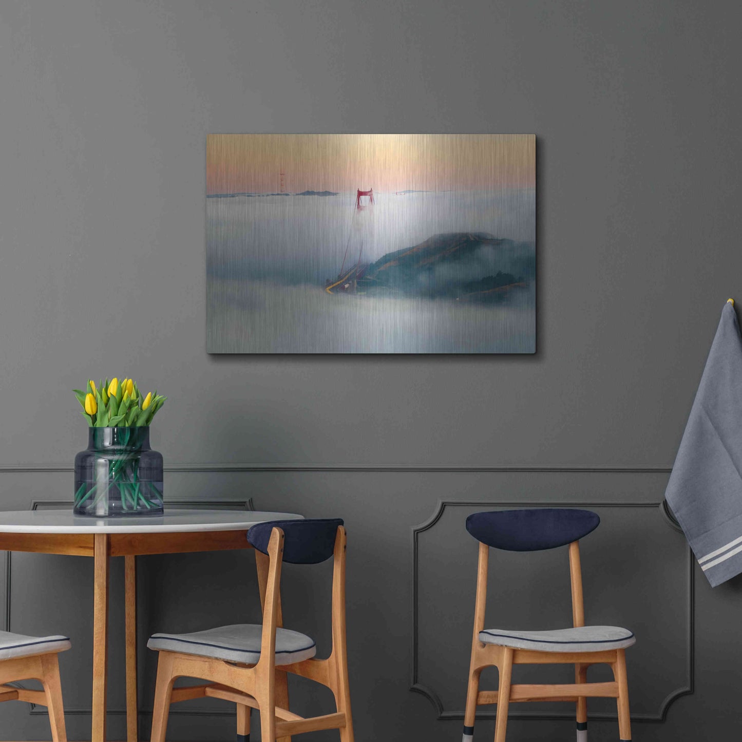 Luxe Metal Art 'Breakthrough' by Ann Gordon, Metal Wall Art,36x24