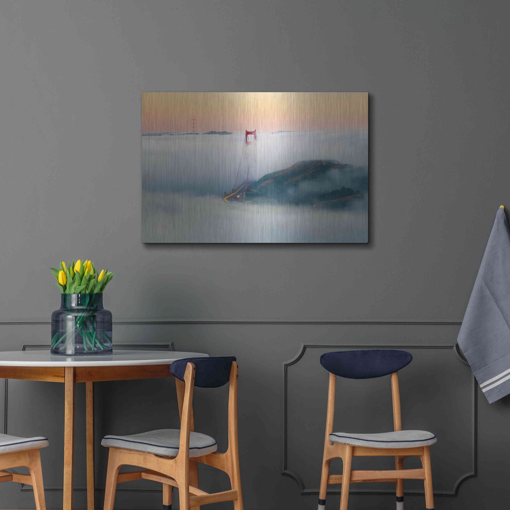 Luxe Metal Art 'Breakthrough' by Ann Gordon, Metal Wall Art,36x24