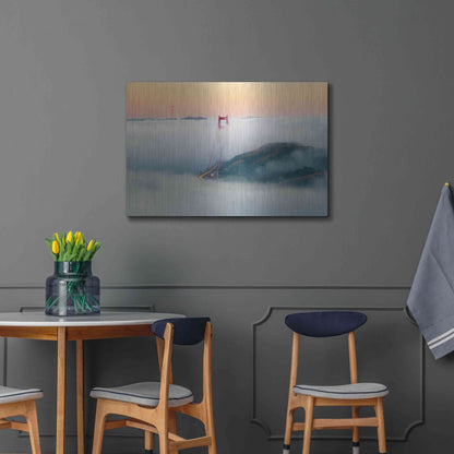 Luxe Metal Art 'Breakthrough' by Ann Gordon, Metal Wall Art,36x24