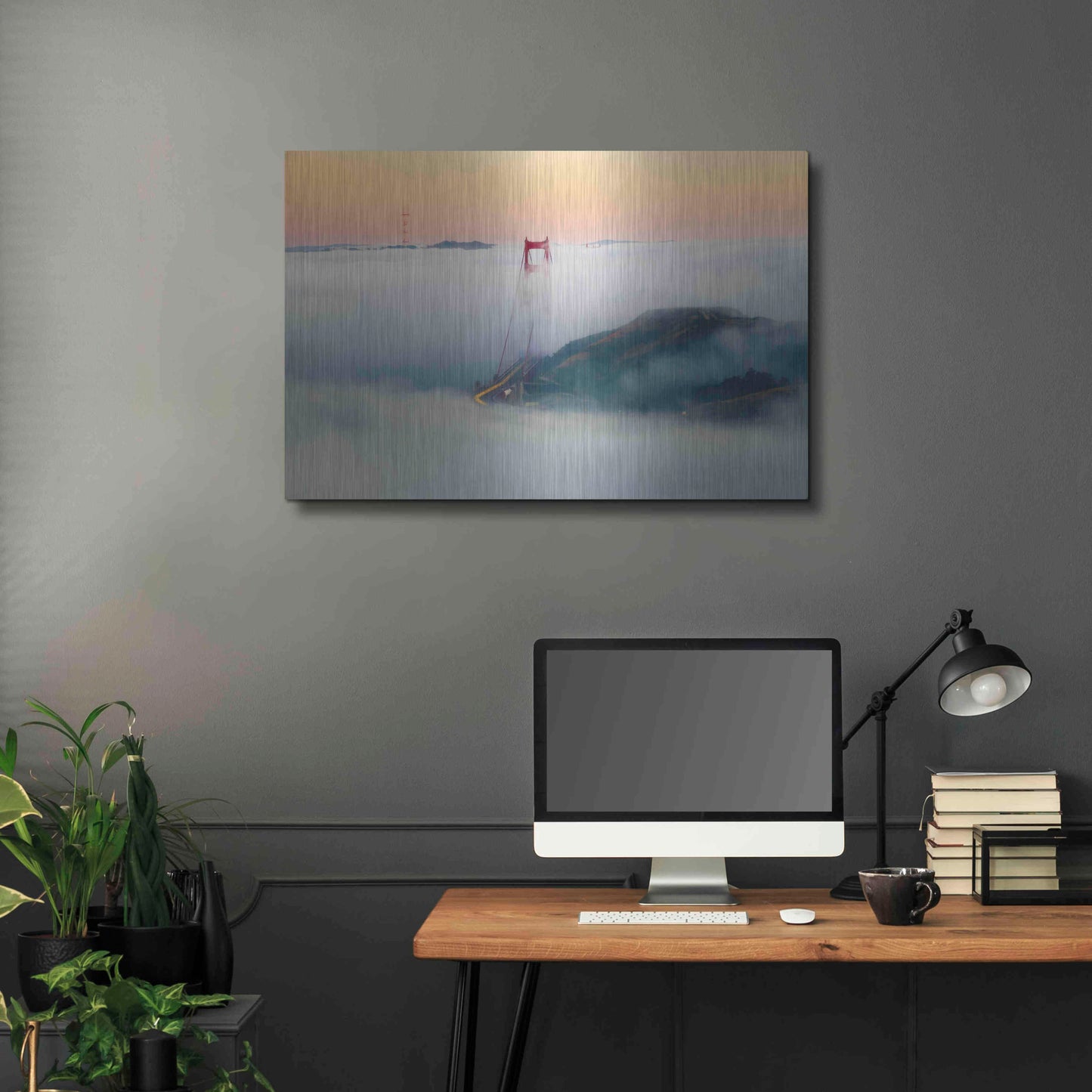 Luxe Metal Art 'Breakthrough' by Ann Gordon, Metal Wall Art,36x24