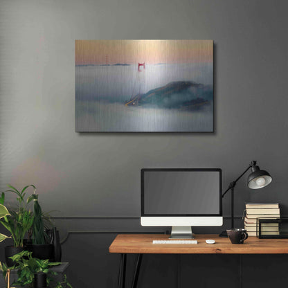 Luxe Metal Art 'Breakthrough' by Ann Gordon, Metal Wall Art,36x24