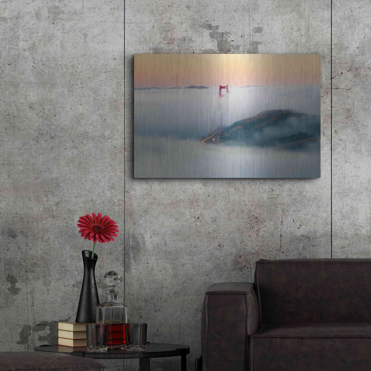 Luxe Metal Art 'Breakthrough' by Ann Gordon, Metal Wall Art,36x24