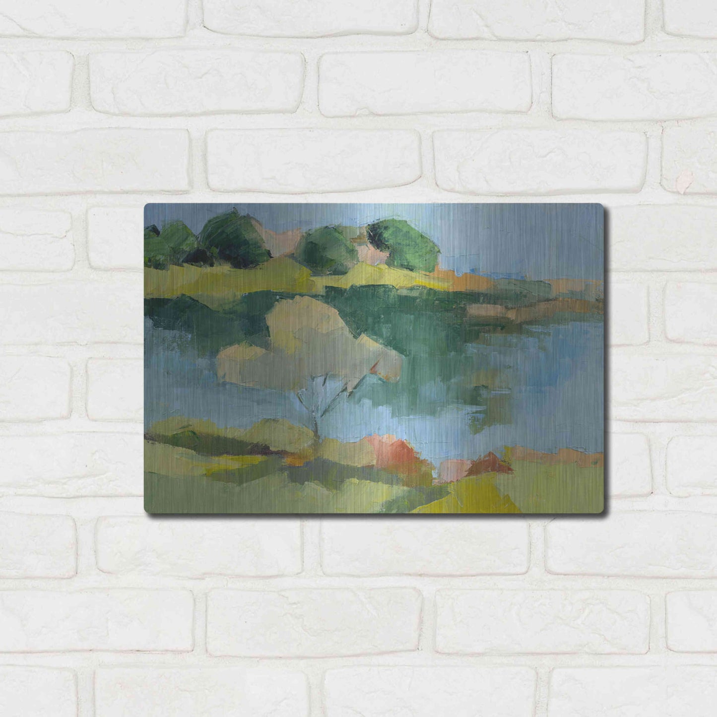 Luxe Metal Art 'Cape Neddick' by Ann Gordon, Metal Wall Art,16x12