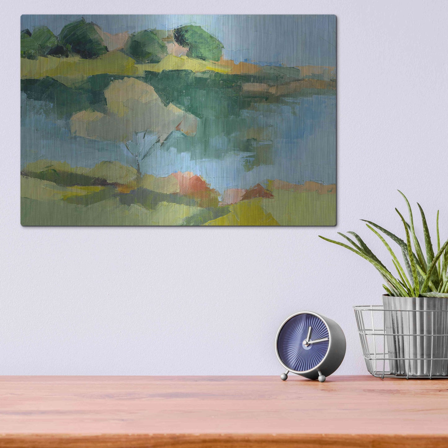 Luxe Metal Art 'Cape Neddick' by Ann Gordon, Metal Wall Art,16x12