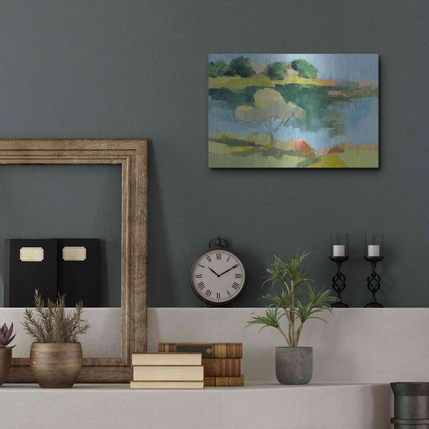 Luxe Metal Art 'Cape Neddick' by Ann Gordon, Metal Wall Art,16x12