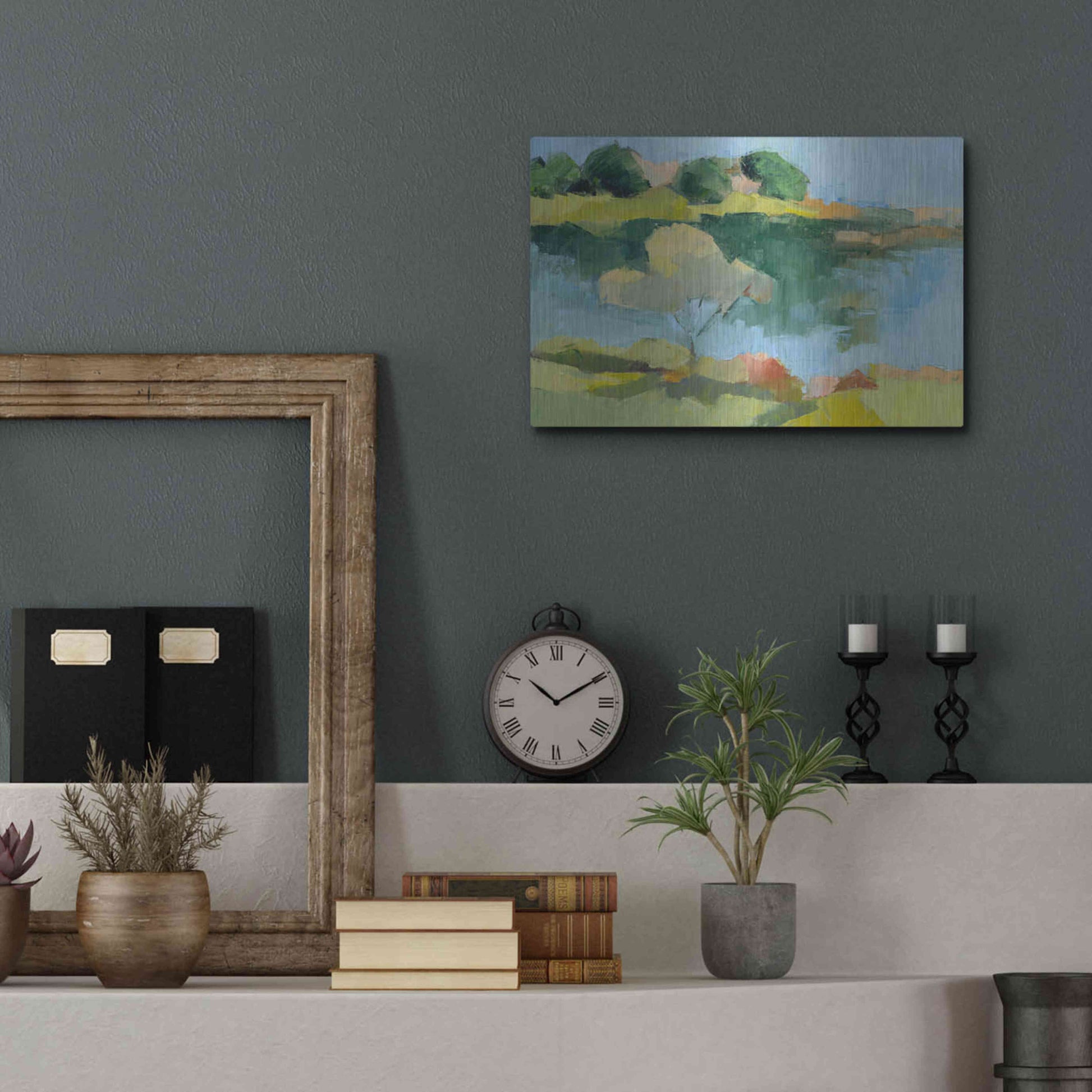 Luxe Metal Art 'Cape Neddick' by Ann Gordon, Metal Wall Art,16x12