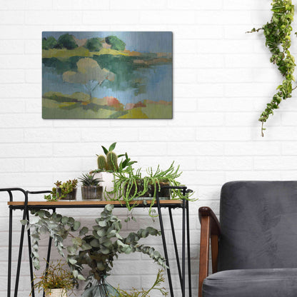 Luxe Metal Art 'Cape Neddick' by Ann Gordon, Metal Wall Art,16x12