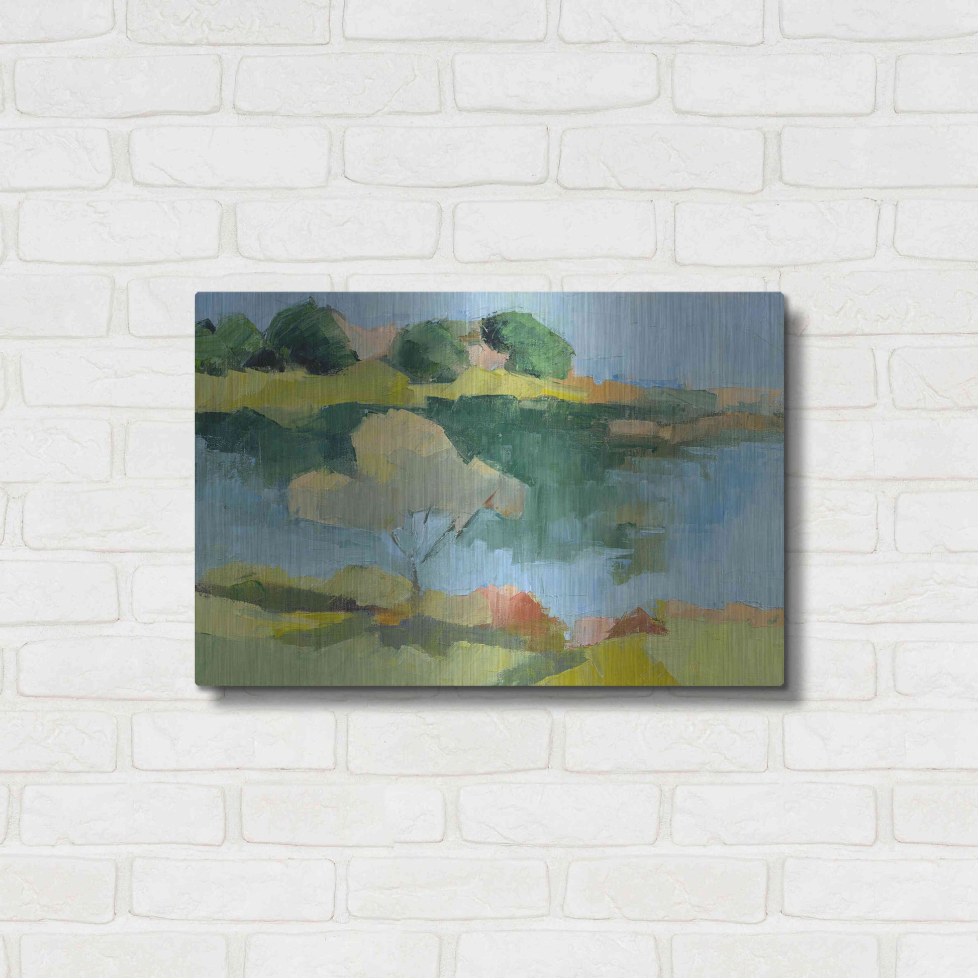 Luxe Metal Art 'Cape Neddick' by Ann Gordon, Metal Wall Art,24x16