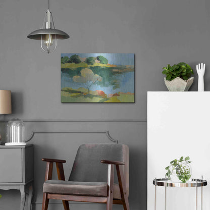 Luxe Metal Art 'Cape Neddick' by Ann Gordon, Metal Wall Art,24x16