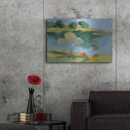 Luxe Metal Art 'Cape Neddick' by Ann Gordon, Metal Wall Art,36x24