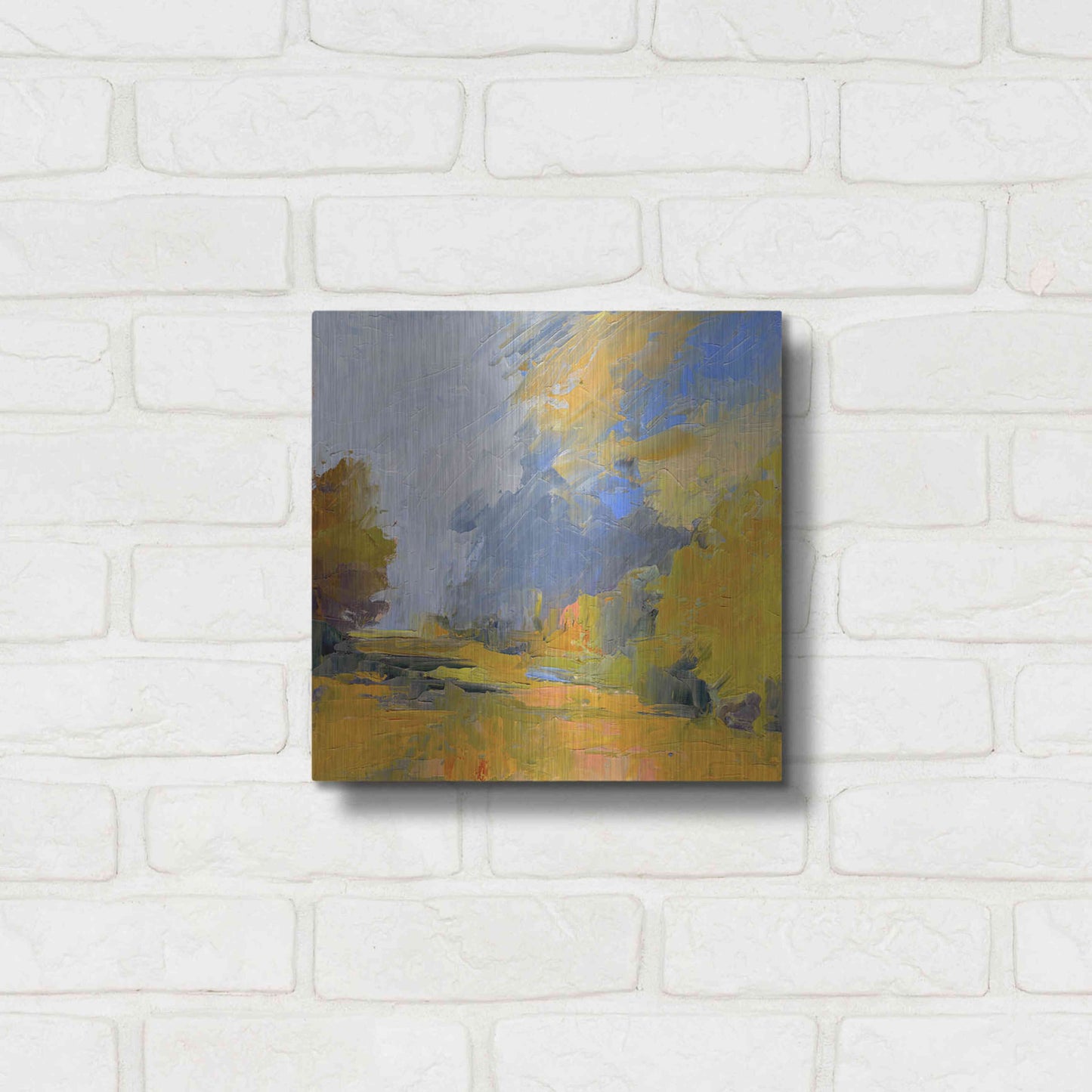 Luxe Metal Art 'Changes' by Ann Gordon, Metal Wall Art,12x12