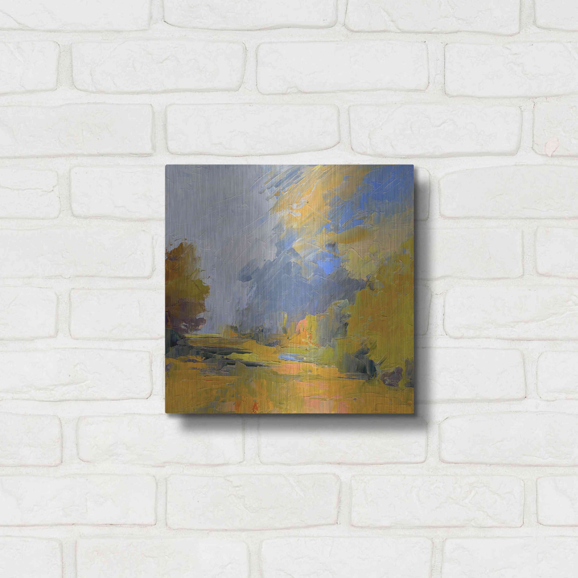Luxe Metal Art 'Changes' by Ann Gordon, Metal Wall Art,12x12