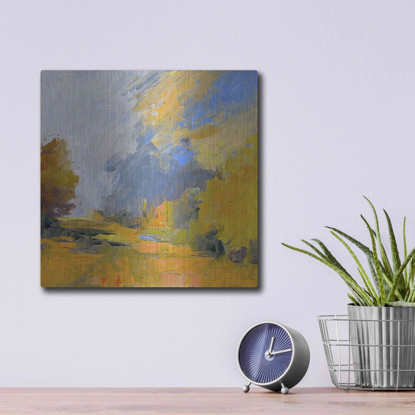 Luxe Metal Art 'Changes' by Ann Gordon, Metal Wall Art,12x12