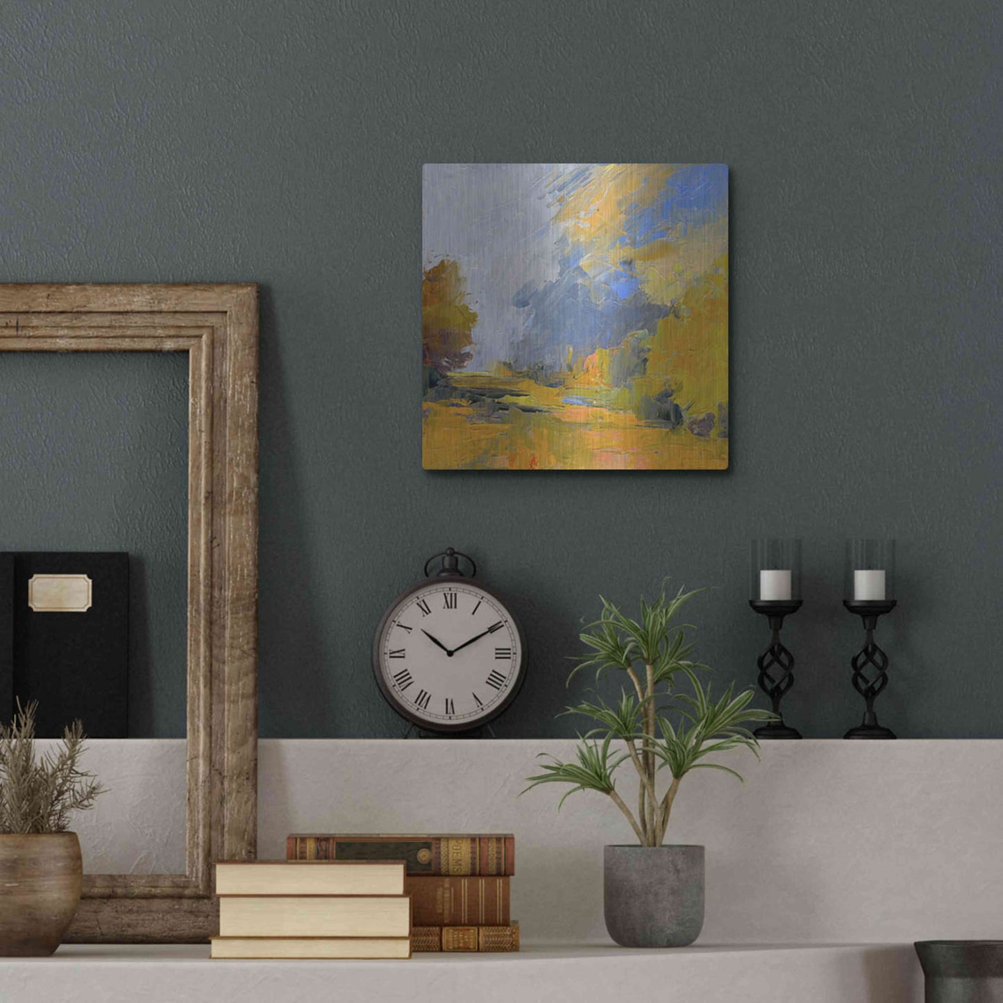 Luxe Metal Art 'Changes' by Ann Gordon, Metal Wall Art,12x12