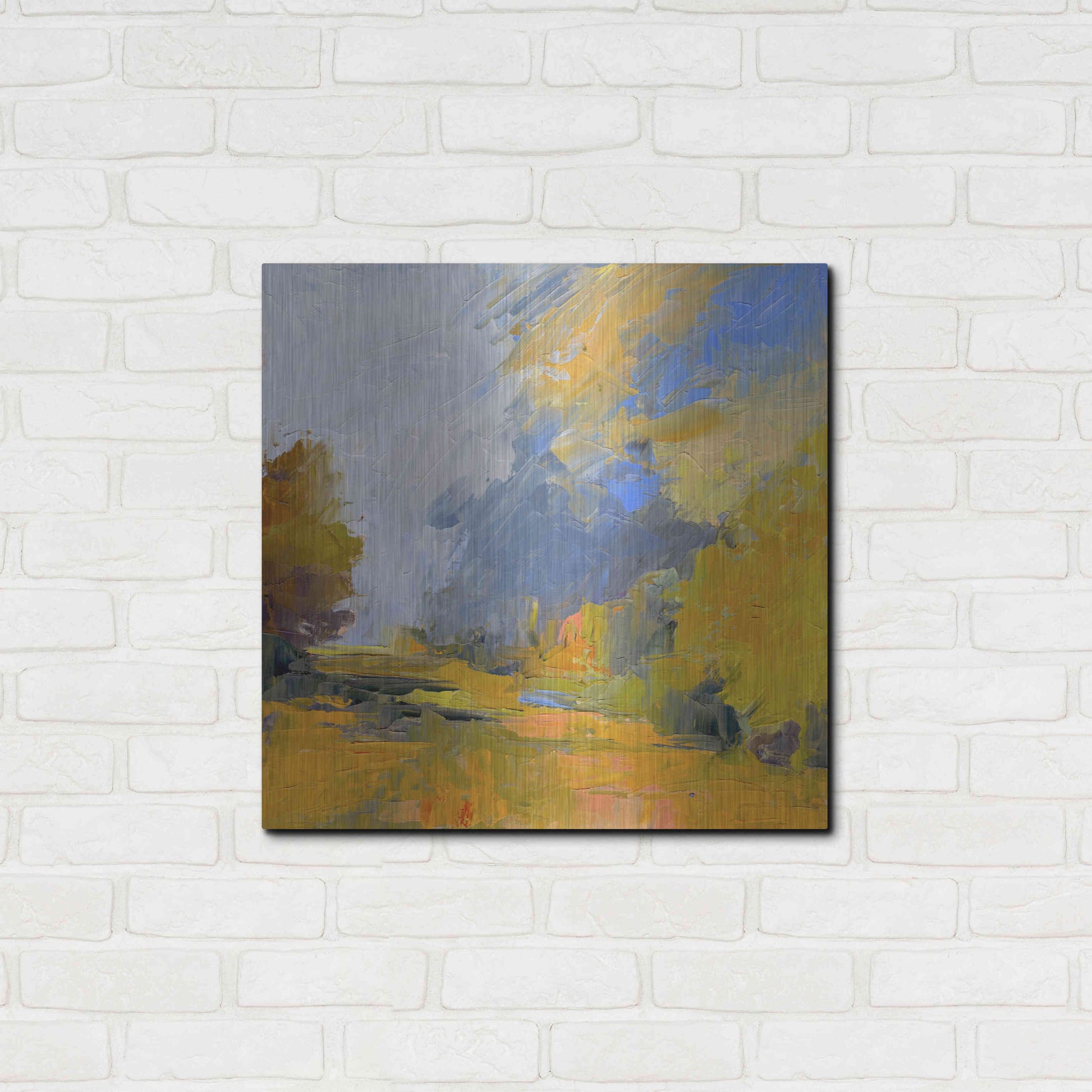 Luxe Metal Art 'Changes' by Ann Gordon, Metal Wall Art,24x24