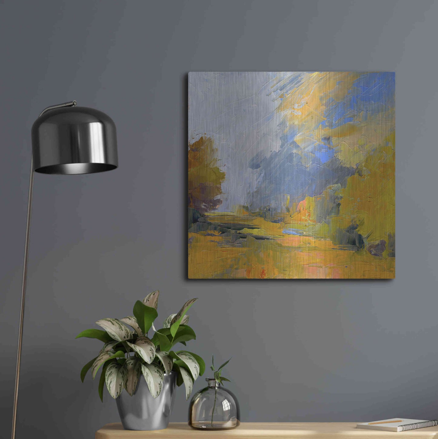 Luxe Metal Art 'Changes' by Ann Gordon, Metal Wall Art,24x24