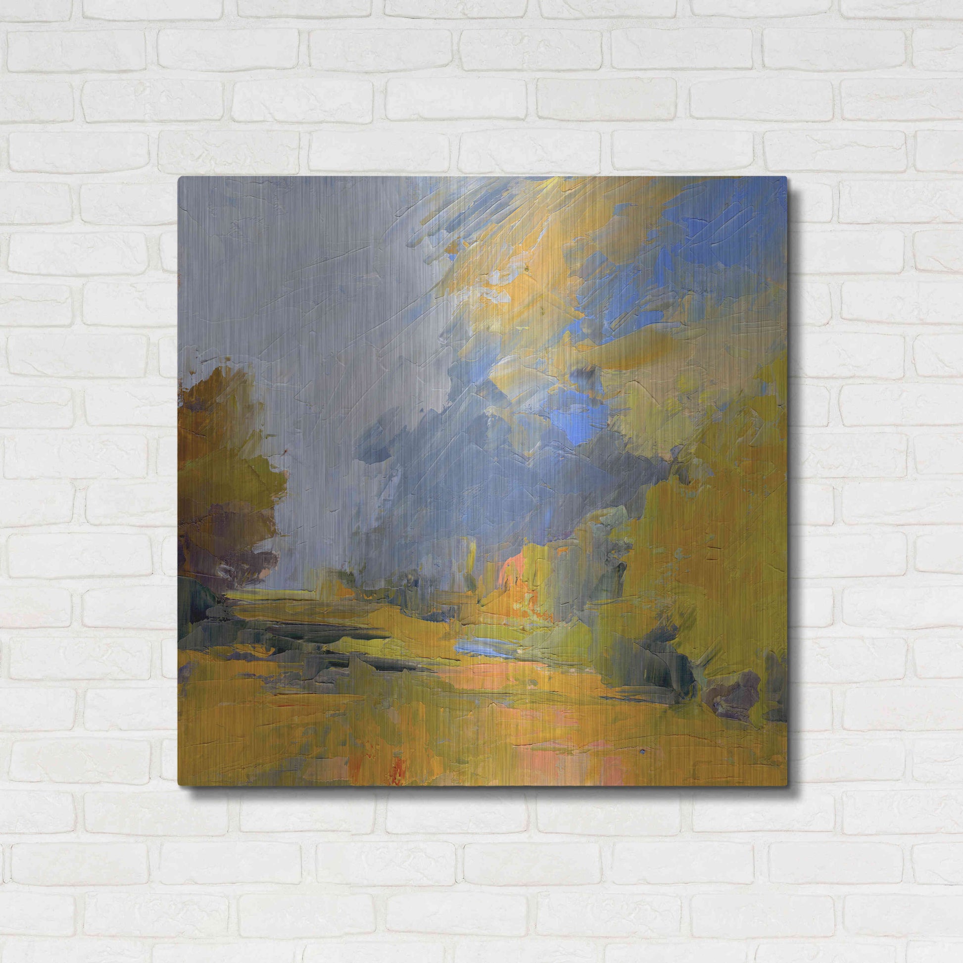 Luxe Metal Art 'Changes' by Ann Gordon, Metal Wall Art,36x36