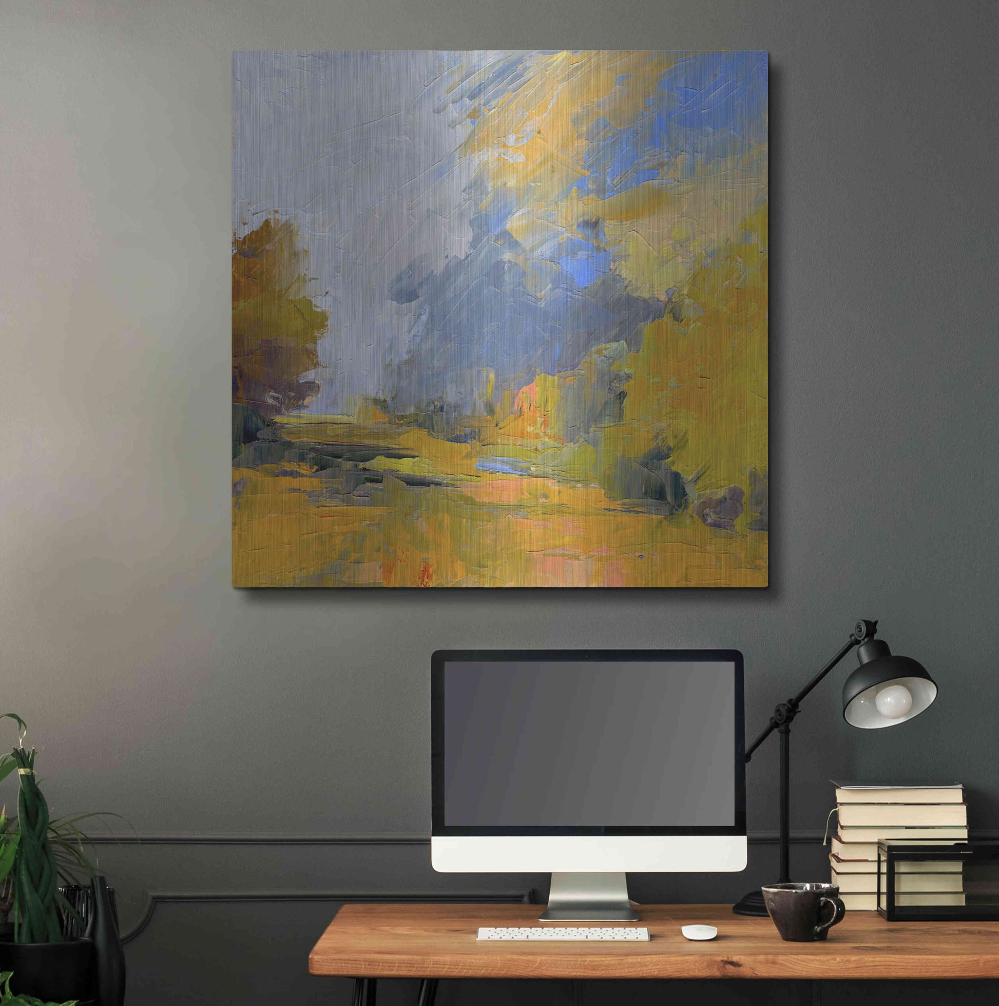 Luxe Metal Art 'Changes' by Ann Gordon, Metal Wall Art,36x36