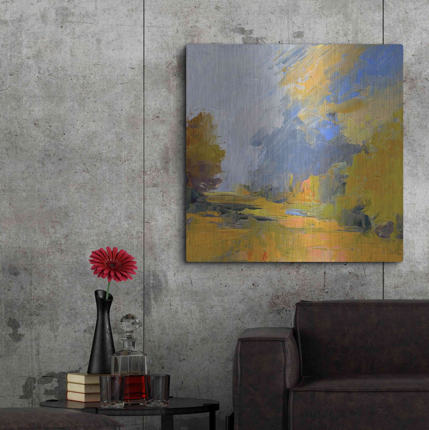 Luxe Metal Art 'Changes' by Ann Gordon, Metal Wall Art,36x36
