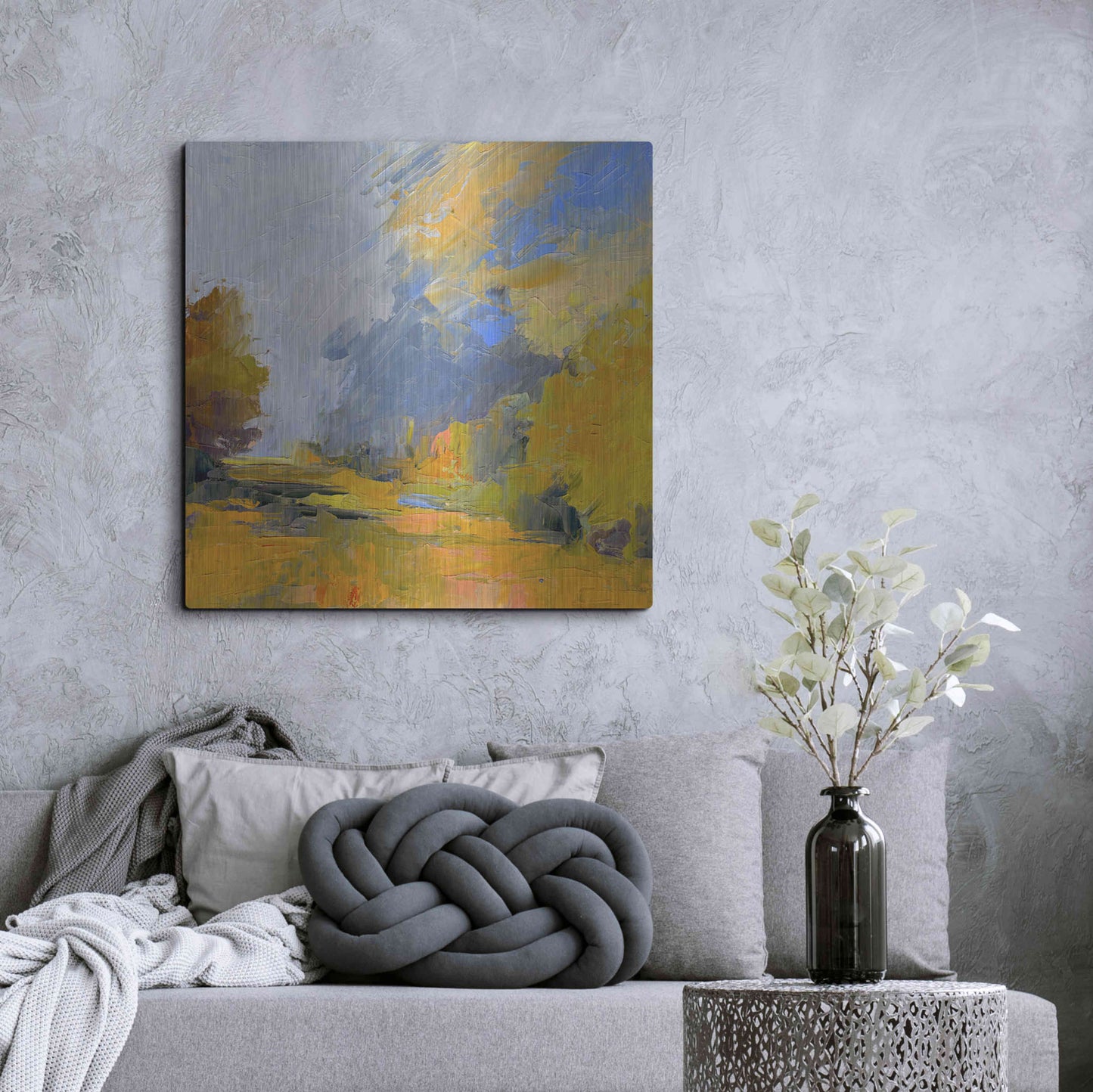Luxe Metal Art 'Changes' by Ann Gordon, Metal Wall Art,36x36