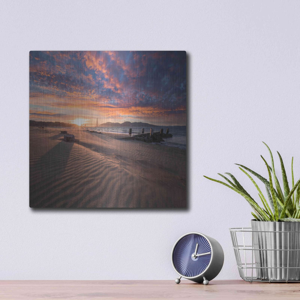 'Composed' by Ann Gordon – Metal Wall Art, 12x12 room view