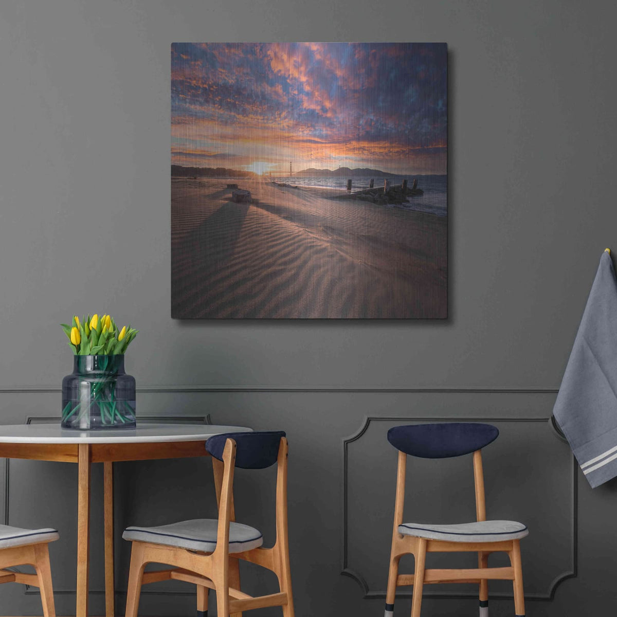 'Composed' by Ann Gordon – Metal Wall Art, 36x36 room view
