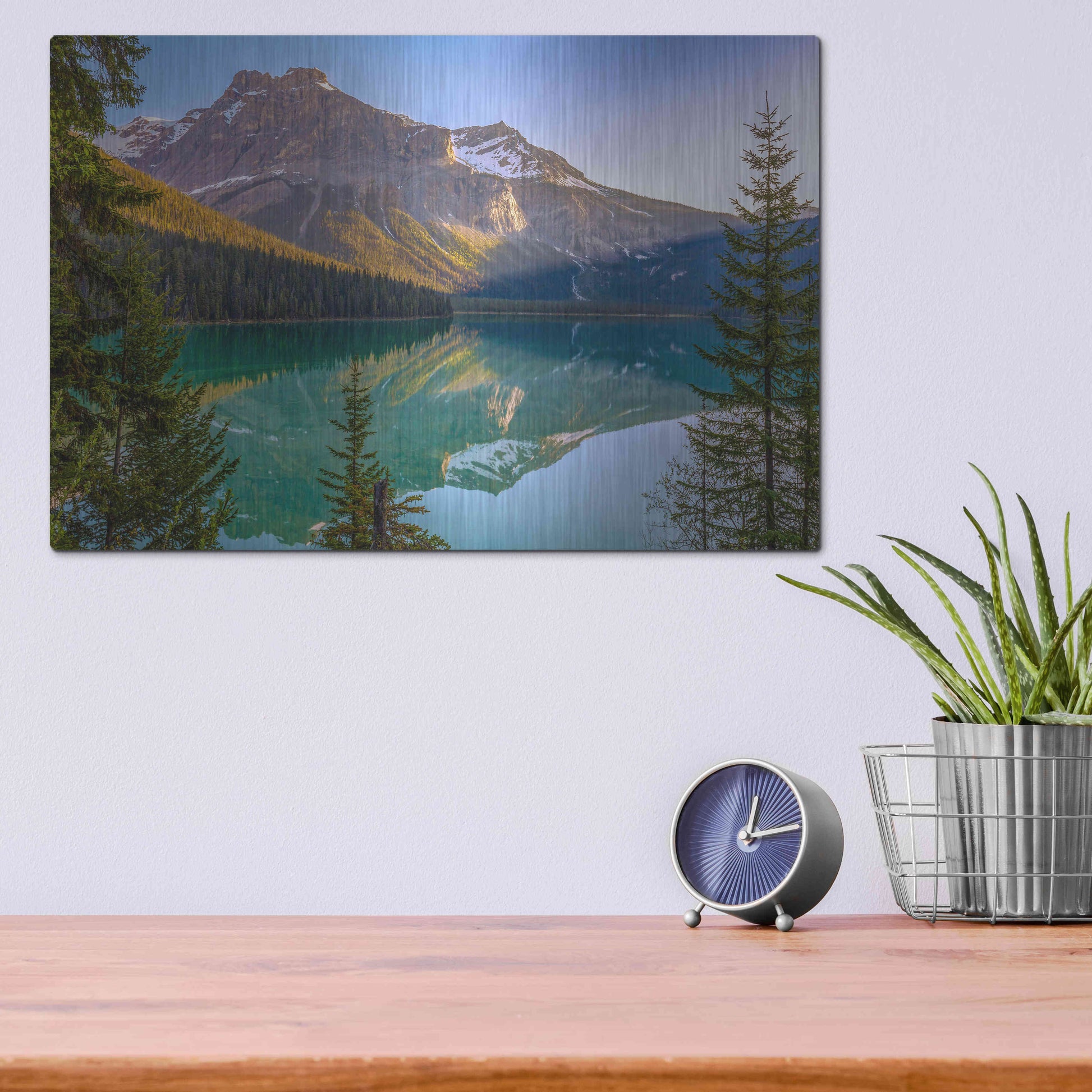 Luxe Metal Art 'Eternal' by Ann Gordon, Metal Wall Art,16x12