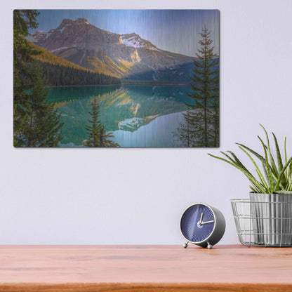 Luxe Metal Art 'Eternal' by Ann Gordon, Metal Wall Art,16x12