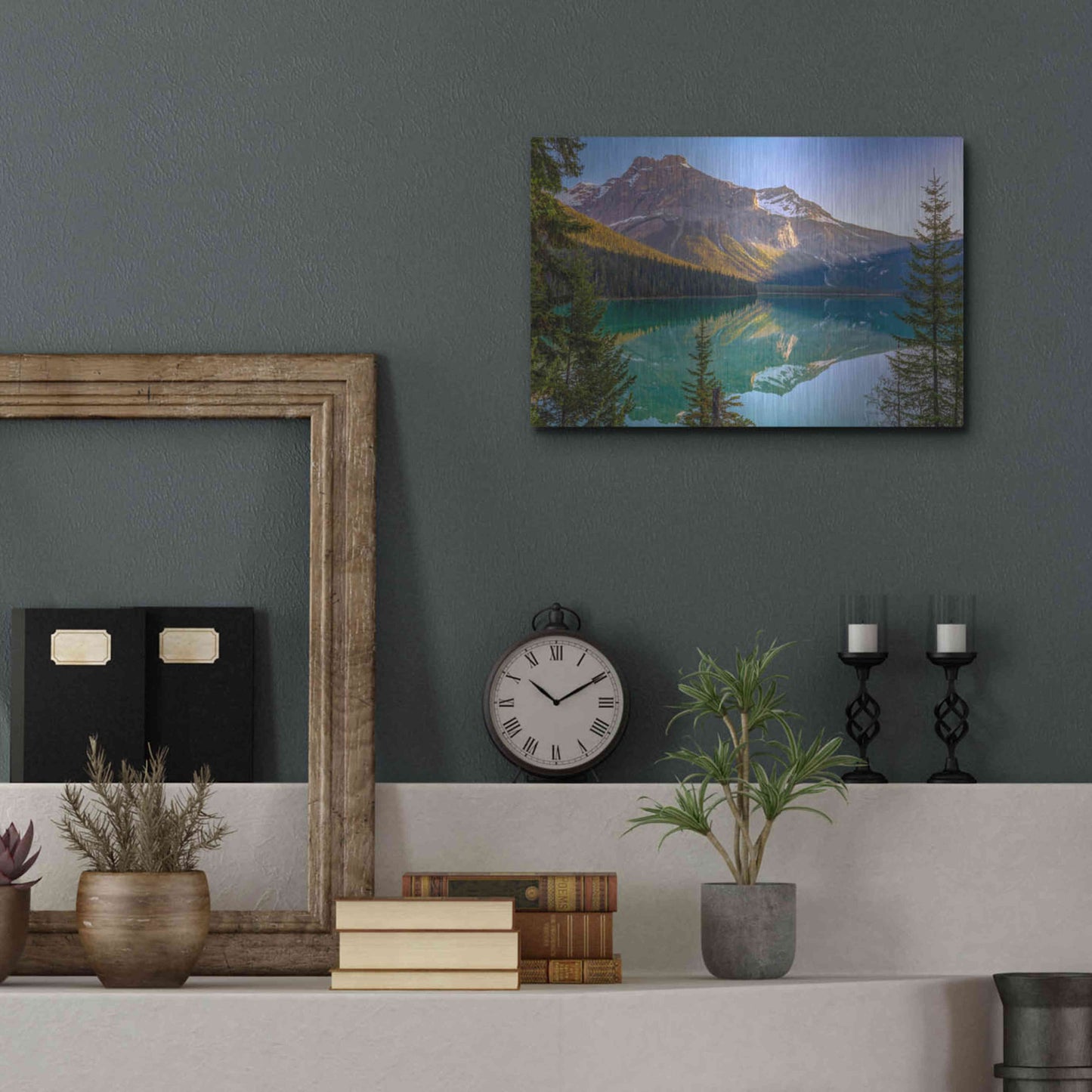 Luxe Metal Art 'Eternal' by Ann Gordon, Metal Wall Art,16x12