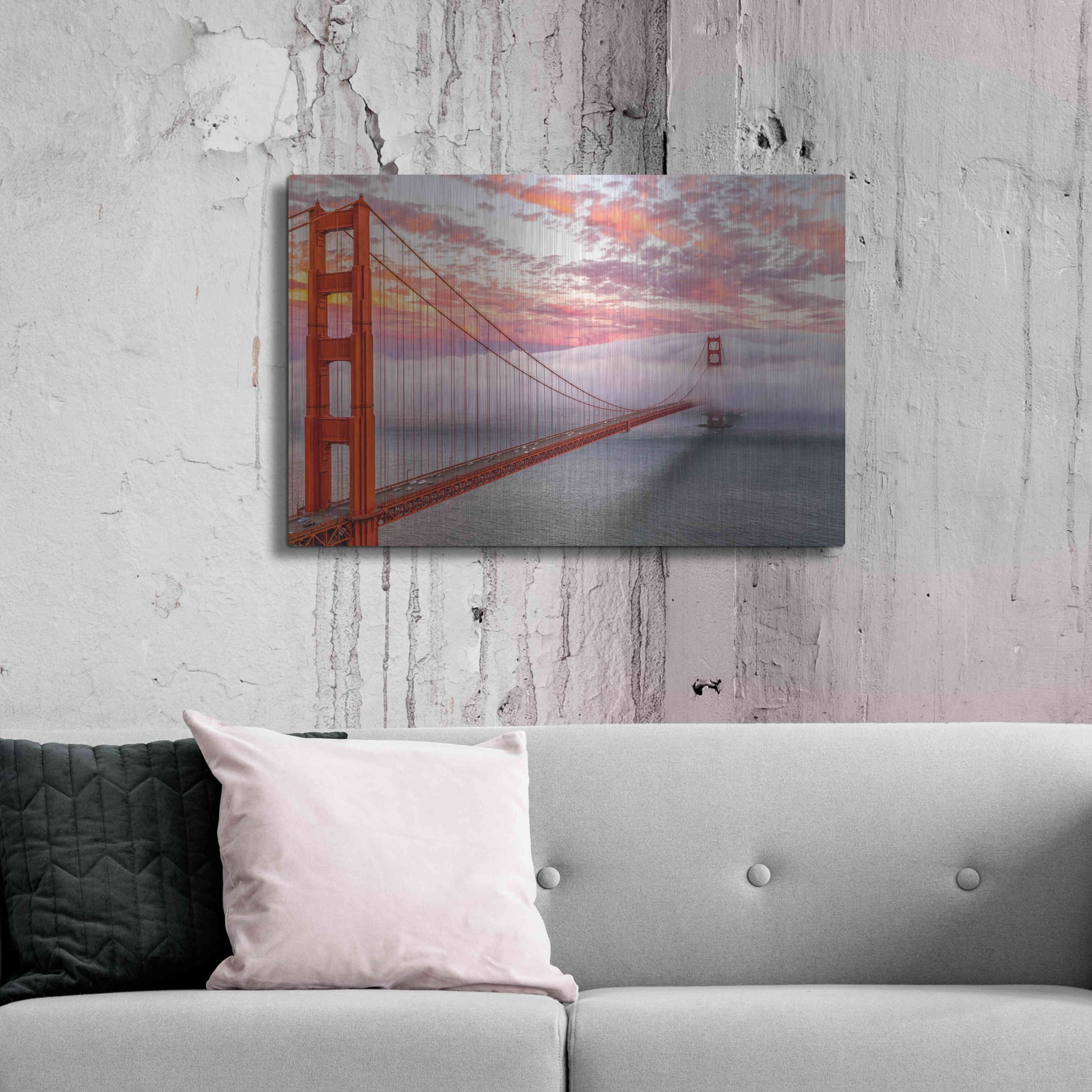 Luxe Metal Art 'Evening Commute' by Ann Gordon, Metal Wall Art,36x24