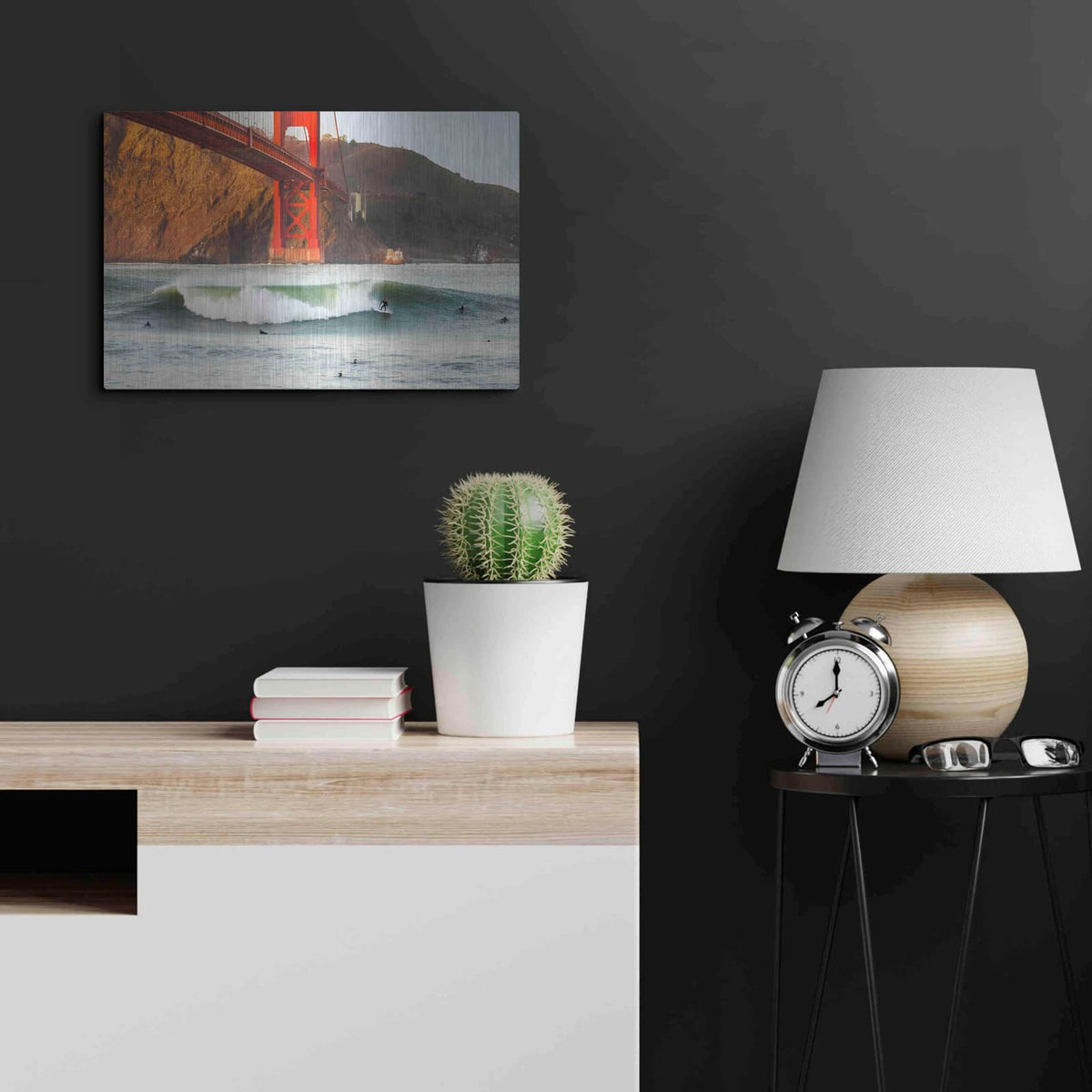 'Golden Surf' by Ann Gordon – Metal Wall Art, 24x16 room view