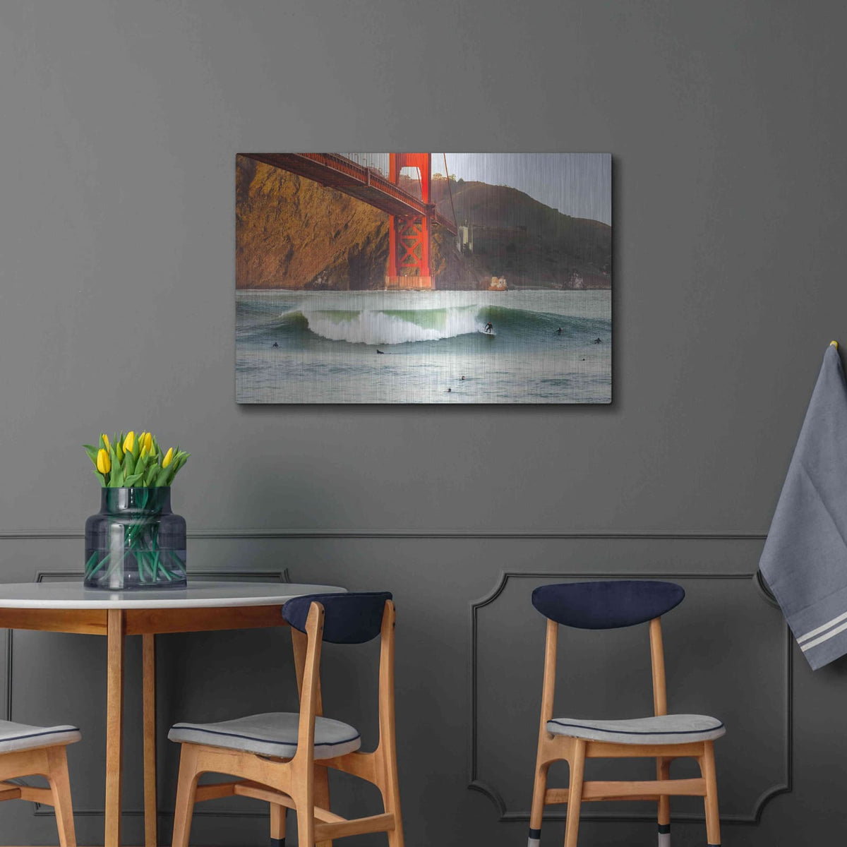 'Golden Surf' by Ann Gordon – Metal Wall Art, 36x24 room view